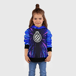 Толстовка-худи детская Club Brugge neon energy, цвет: 3D-черный — фото 2