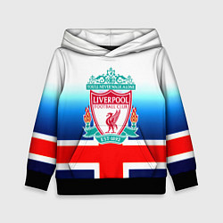 Толстовка-худи детская Liverpool Англия, цвет: 3D-черный