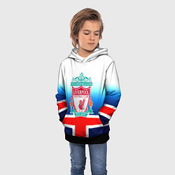 Толстовка-худи детская Liverpool Англия, цвет: 3D-черный — фото 2