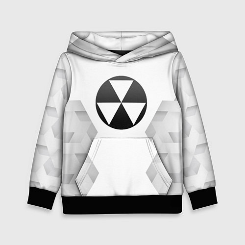 Детская толстовка Fallout white poly / 3D-Черный – фото 1
