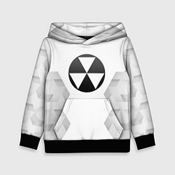 Толстовка-худи детская Fallout white poly, цвет: 3D-черный