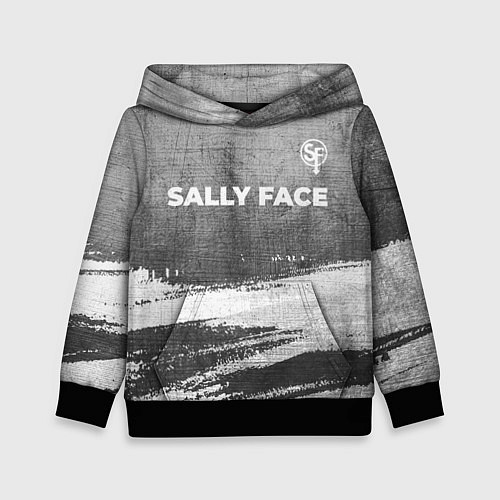 Детская толстовка Sally Face - grey gradient посередине / 3D-Черный – фото 1
