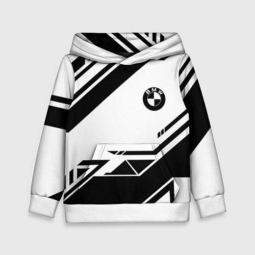 Детская толстовка BMW geometry black / 3D-Белый – фото 1