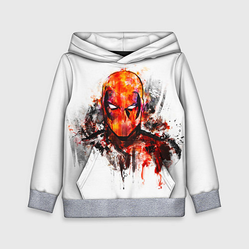 Детская толстовка Дэдпул краски / 3D-Меланж – фото 1