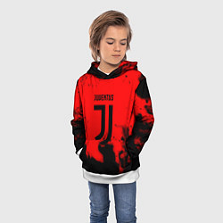 Толстовка-худи детская Ювентус jujym, цвет: 3D-белый — фото 2