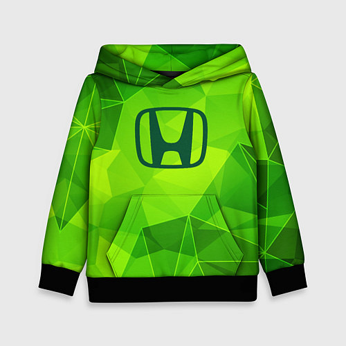 Детская толстовка Honda green poly / 3D-Черный – фото 1