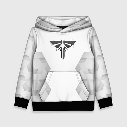 Детская толстовка The Last Of Us white poly / 3D-Черный – фото 1