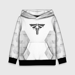 Толстовка-худи детская The Last Of Us white poly, цвет: 3D-черный