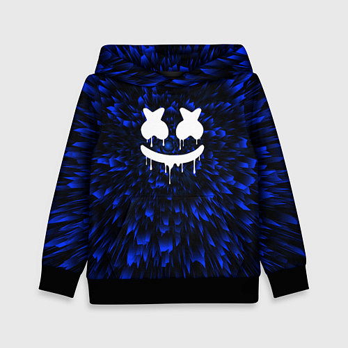 Детская толстовка Marshmello blue energy / 3D-Черный – фото 1