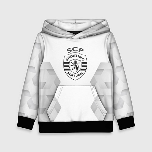 Детская толстовка Sporting white poly / 3D-Черный – фото 1