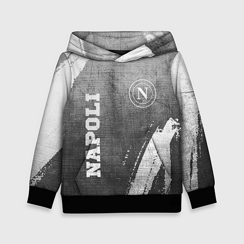Детская толстовка Napoli - grey gradient вертикально / 3D-Черный – фото 1