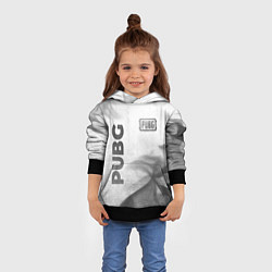 Толстовка-худи детская PUBG - white gradient вертикально, цвет: 3D-черный — фото 2