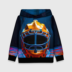 Толстовка-худи детская Маска голкипера, цвет: 3D-черный