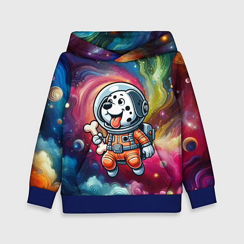 Детская толстовка Funny dalmatian puppy - ai art / 3D-Синий – фото 1