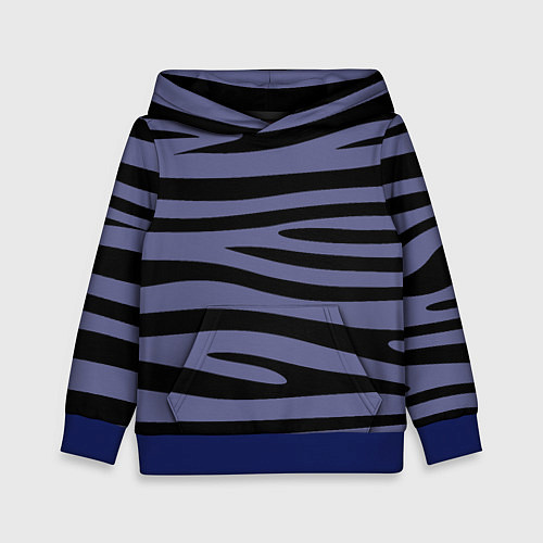Детская толстовка Морские полоски / 3D-Синий – фото 1