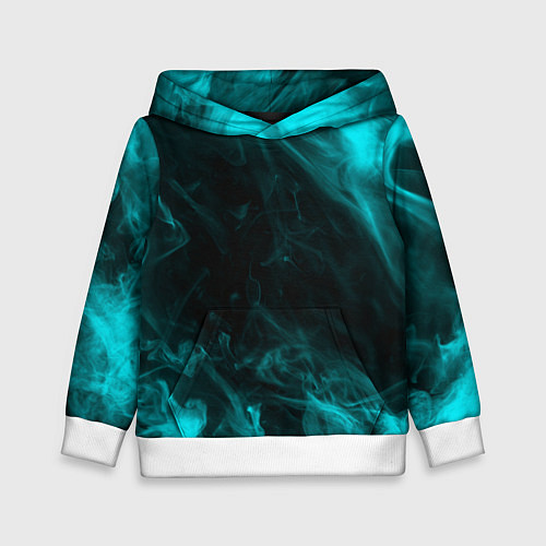 Детская толстовка Neon smoke / 3D-Белый – фото 1