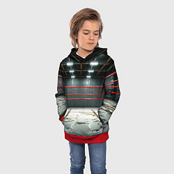 Толстовка-худи детская Красный ринг, цвет: 3D-красный — фото 2