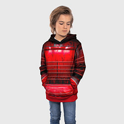 Толстовка-худи детская Красный ринг, цвет: 3D-красный — фото 2