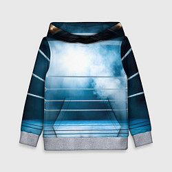 Толстовка-худи детская Ринг в тумане, цвет: 3D-меланж