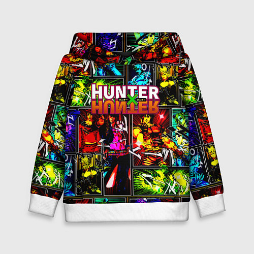 Детская толстовка Hunter x hunter neon anime / 3D-Белый – фото 1