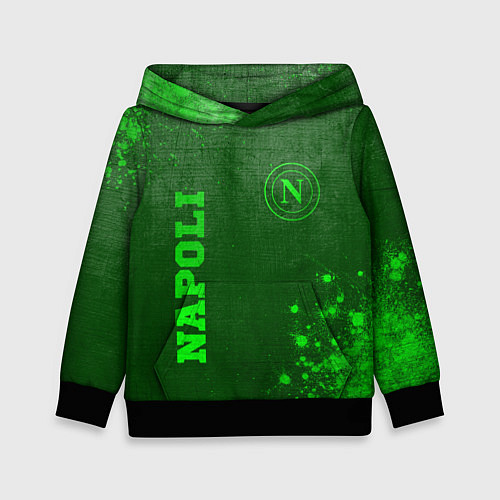 Детская толстовка Napoli - green gradient вертикально / 3D-Черный – фото 1