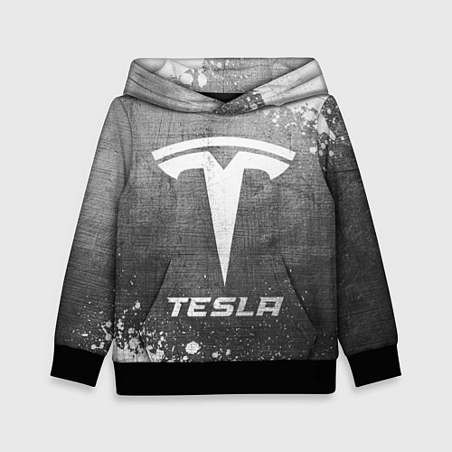 Детская толстовка Tesla - grey gradient / 3D-Черный – фото 1
