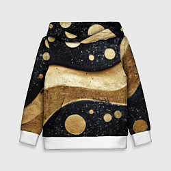 Детская толстовка Золотая объемная абстракция - текстура