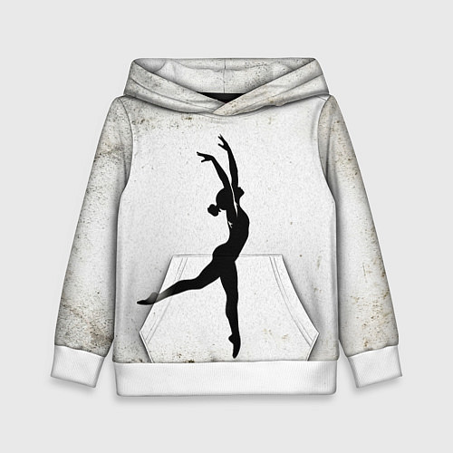 Детская толстовка Спортивная гимнастика на белом / 3D-Белый – фото 1