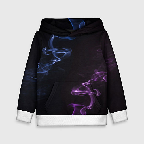 Детская толстовка Color black blue pink / 3D-Белый – фото 1