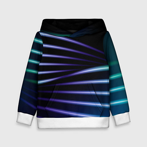 Детская толстовка Color black blue / 3D-Белый – фото 1