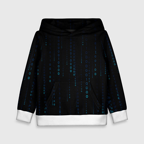Детская толстовка Color black blue / 3D-Белый – фото 1