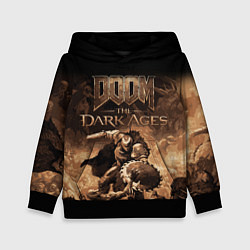 Толстовка-худи детская Doom the dark ages, цвет: 3D-черный