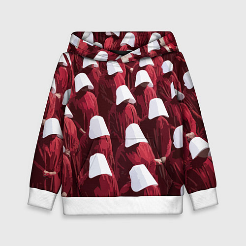 Детская толстовка Рассказ служанки паттерн / 3D-Белый – фото 1