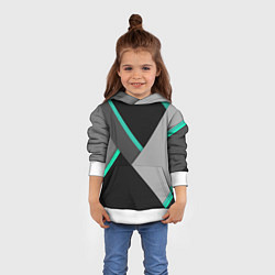 Толстовка-худи детская Multicoloured, цвет: 3D-белый — фото 2