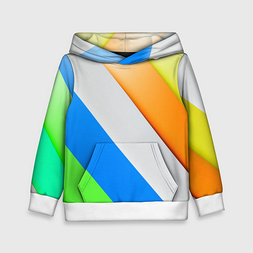 Детская толстовка Striped / 3D-Белый – фото 1