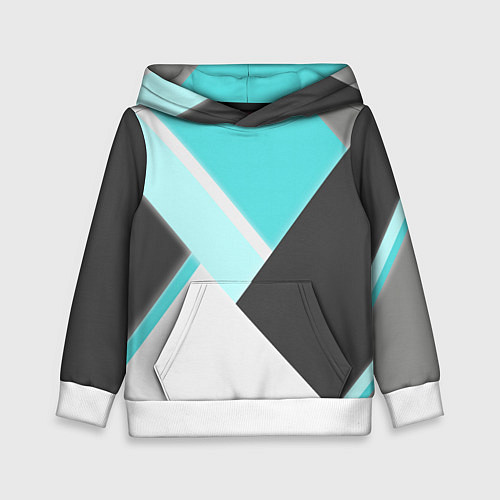 Детская толстовка Color black blue / 3D-Белый – фото 1