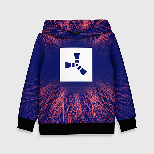 Детская толстовка Rust red energy / 3D-Черный – фото 1