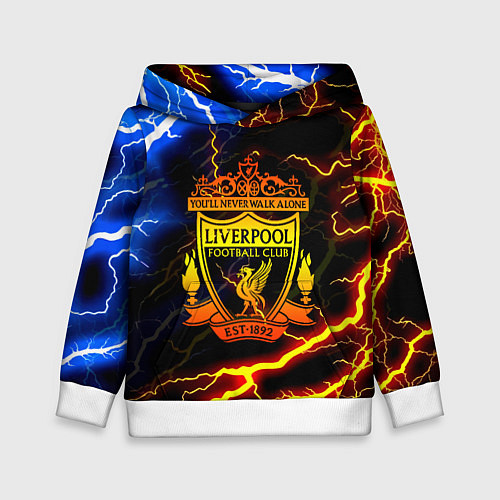 Детская толстовка Liverpool storm / 3D-Белый – фото 1