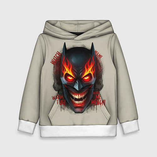 Детская толстовка Огенный Бэтмент / 3D-Белый – фото 1