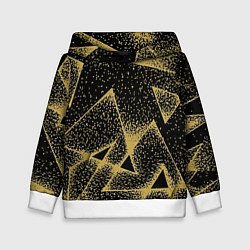Детская толстовка Triangle yellow with dots
