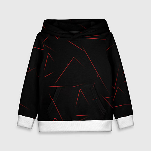 Детская толстовка Color red line / 3D-Белый – фото 1