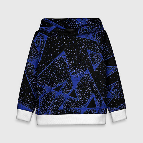 Детская толстовка Triangles with dots / 3D-Белый – фото 1