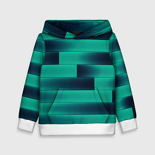 Детская толстовка Color light blue square / 3D-Белый – фото 1