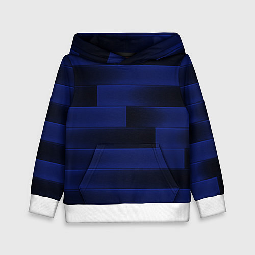 Детская толстовка Color blue square / 3D-Белый – фото 1