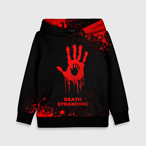 Детская толстовка Death Stranding - red gradient / 3D-Черный – фото 1