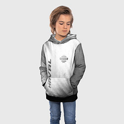 Толстовка-худи детская Haval - white gradient вертикально, цвет: 3D-черный — фото 2