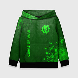 Детская толстовка Gears of War - green gradient вертикально