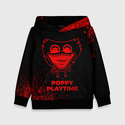 Детская толстовка Poppy Playtime - red gradient / 3D-Черный – фото 1