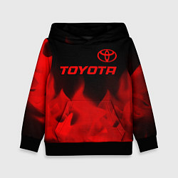 Толстовка-худи детская Toyota - red gradient посередине, цвет: 3D-черный