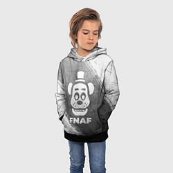 Толстовка-худи детская FNAF - grey gradient, цвет: 3D-черный — фото 2